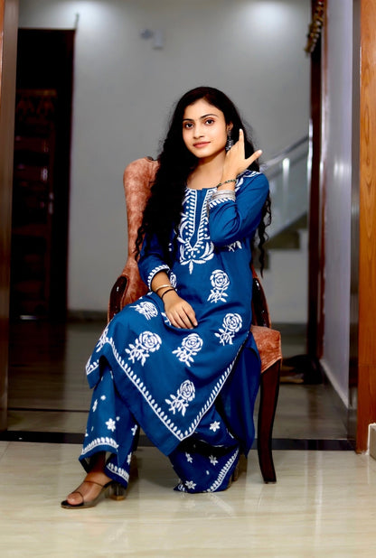 Authentic Chikankari Kurta Set