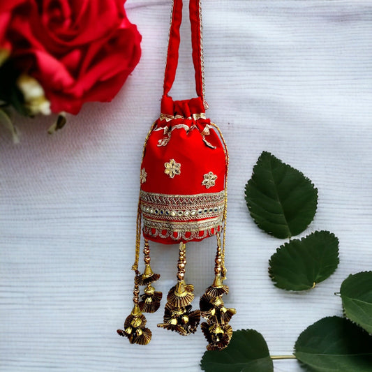 Fairy Red Potli Bag