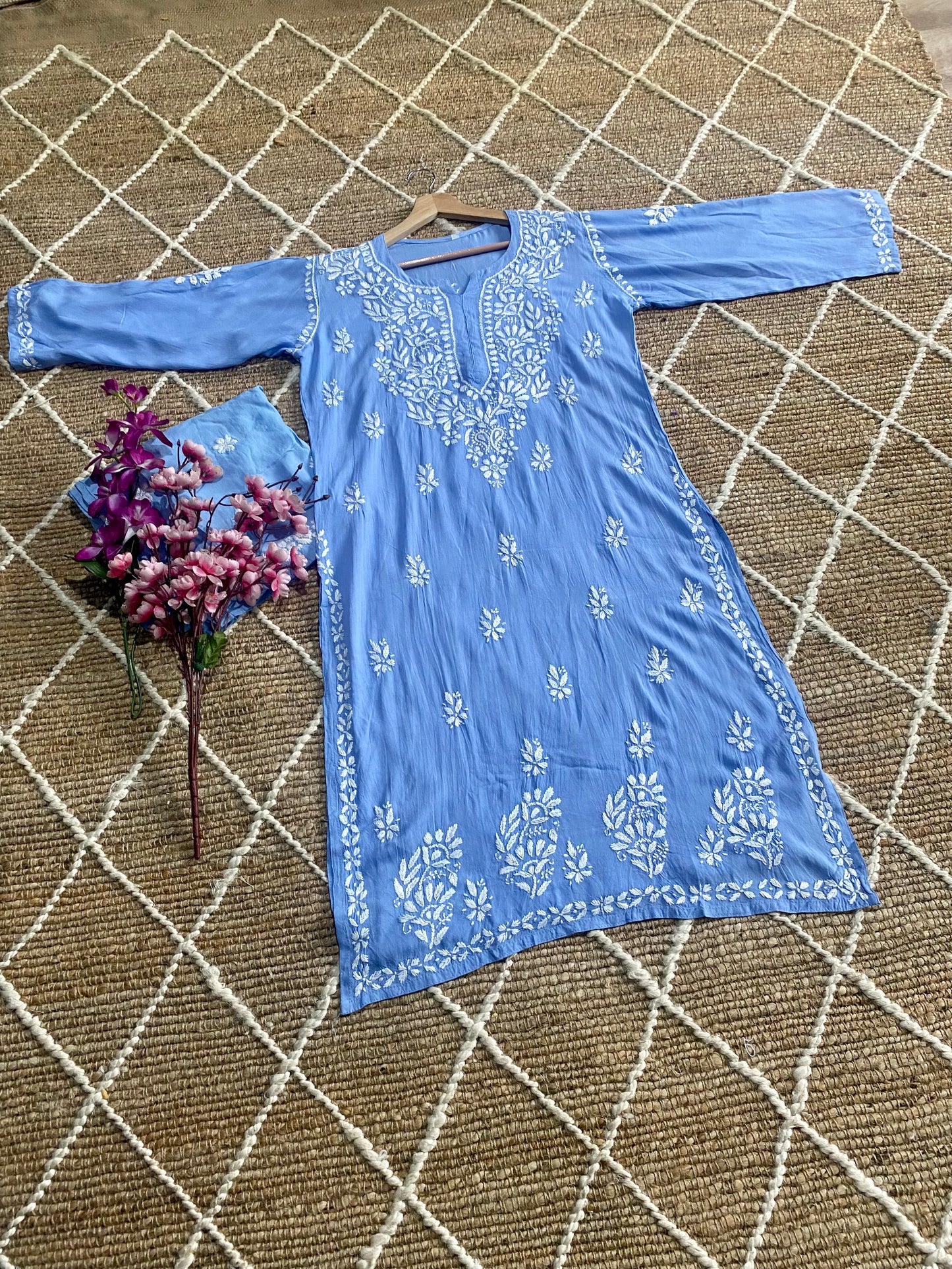 Authentic Lucknowi kurta Palazzo Set