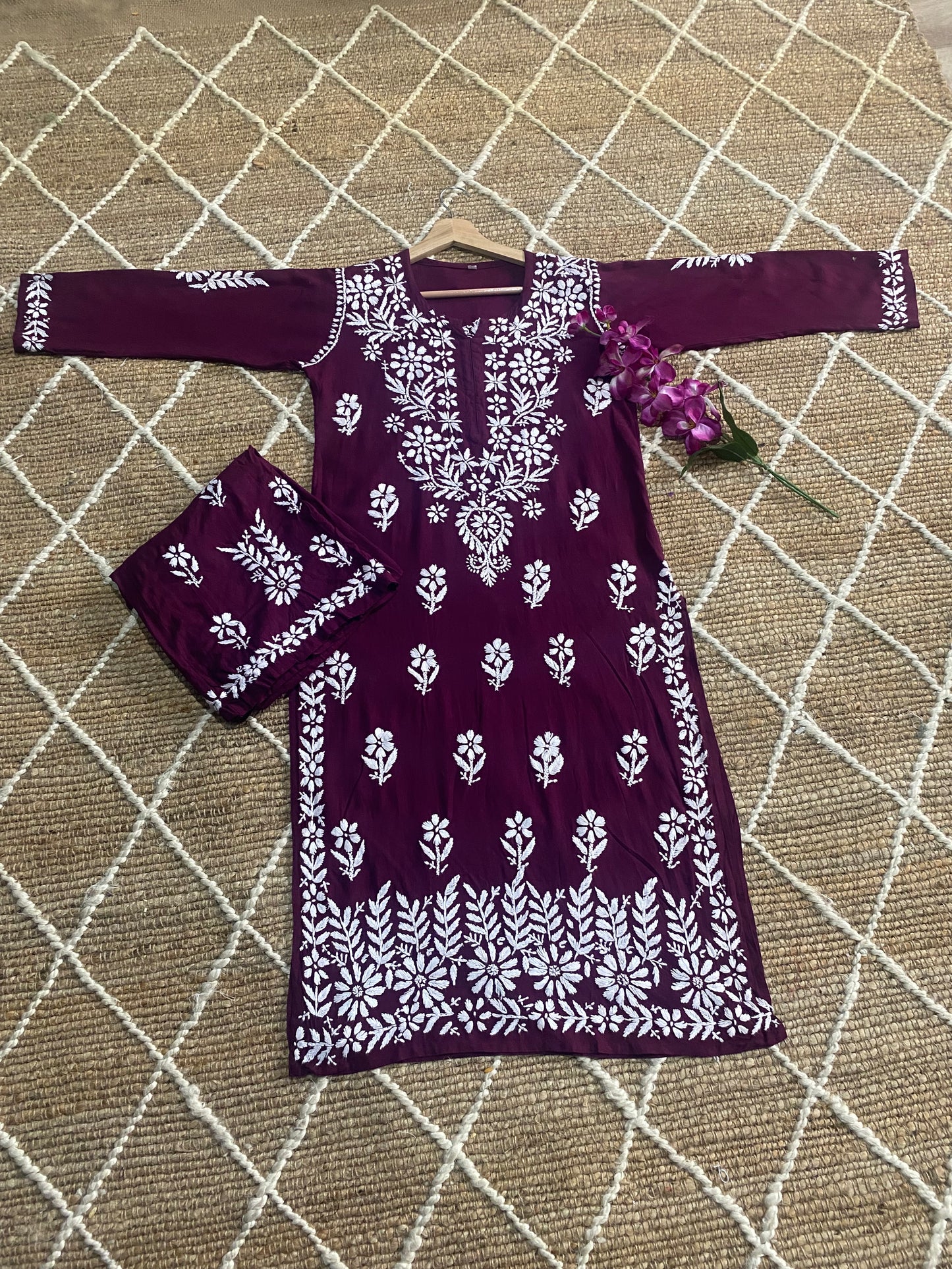 Authentic Lucknowi kurta Palazzo Set