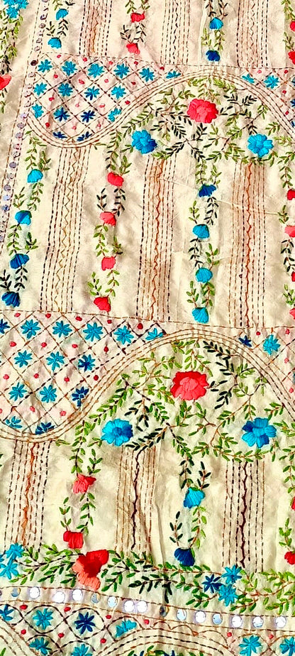 Hand embroidered Phulkari Dupatta