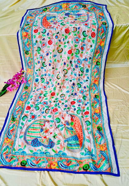 Hand Embroidered Phulkari Dupatta