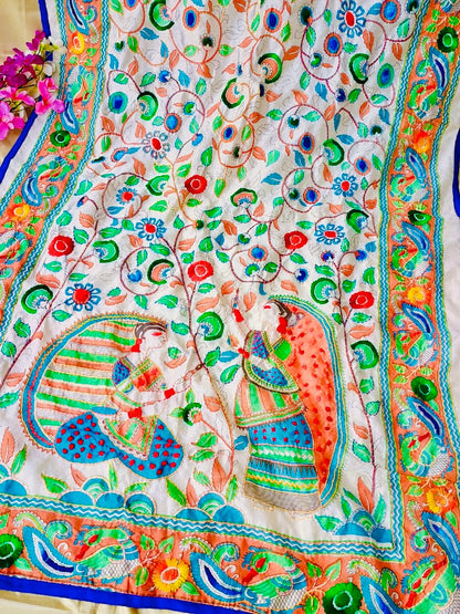 Hand Embroidered Phulkari Dupatta