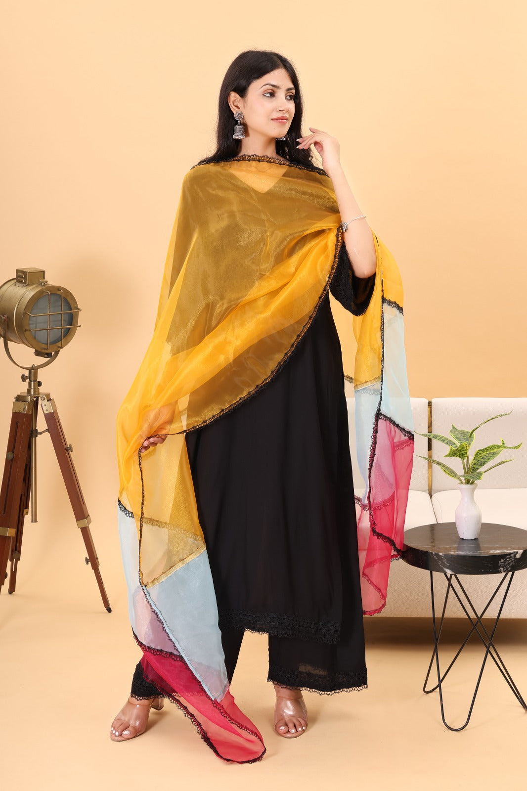 Rangeendori kurta set with Dupatta