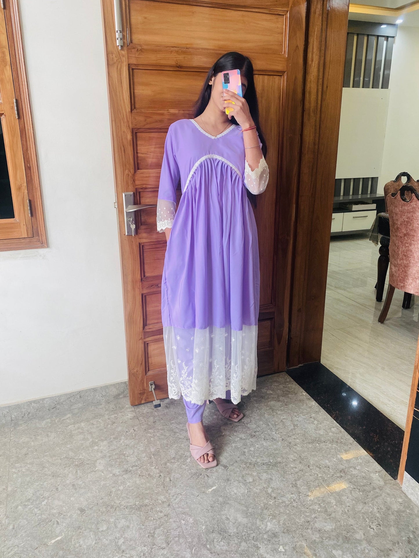 RD's Lilic Chikankari Alia Cut Dress