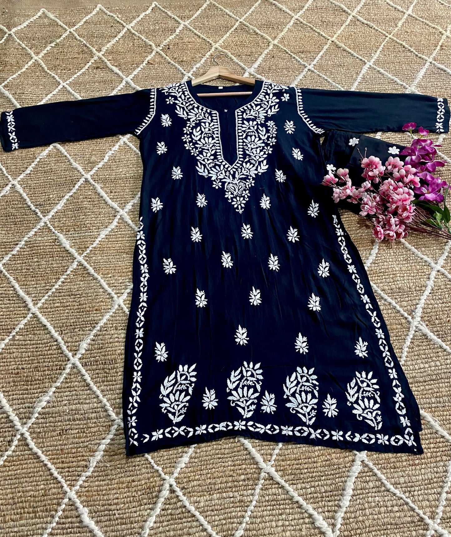 Authentic Lucknowi kurta Palazzo Set