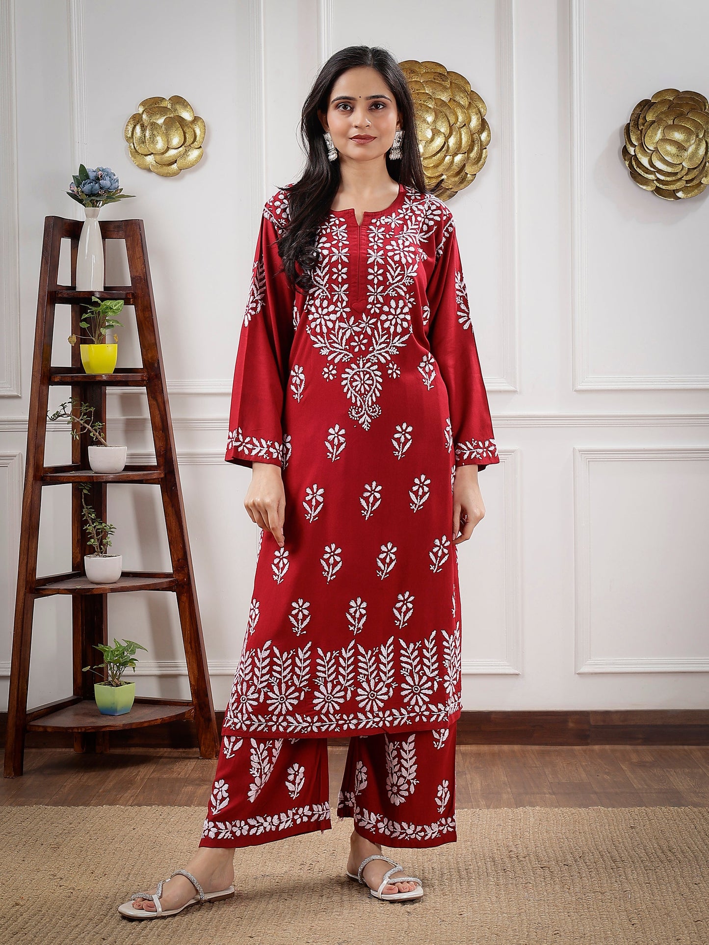 Rangeendori Authentic Chikankari Kurta Set