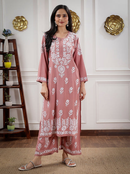 Rangeendori Authentic Chikankari Kurta Set