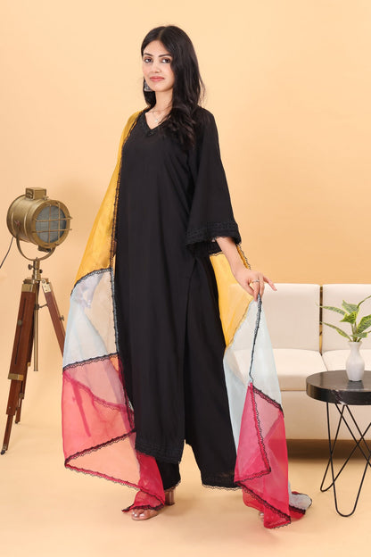 Rangeendori kurta set with Dupatta