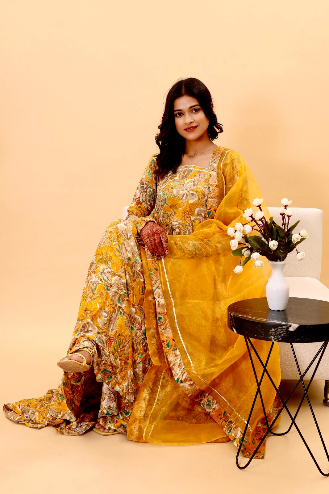 Rangeendori Anarkali Set