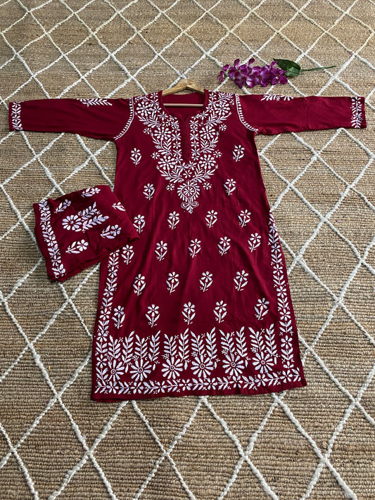 Authentic Lucknowi kurta Palazzo Set