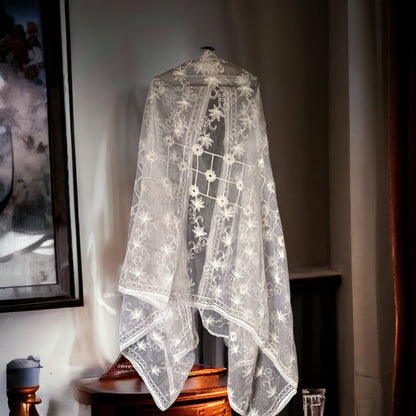 Organza Chikankari Dupatta