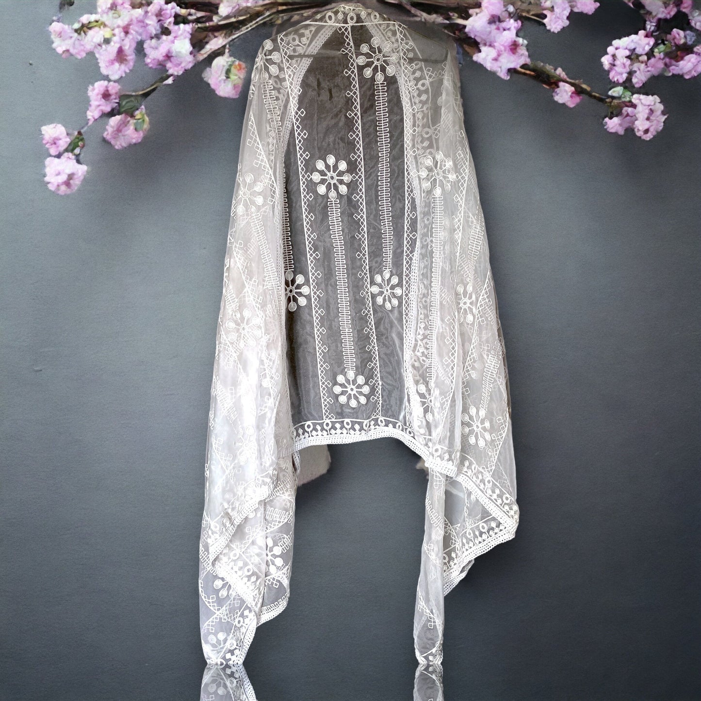 Organza Chikankari Dupatta