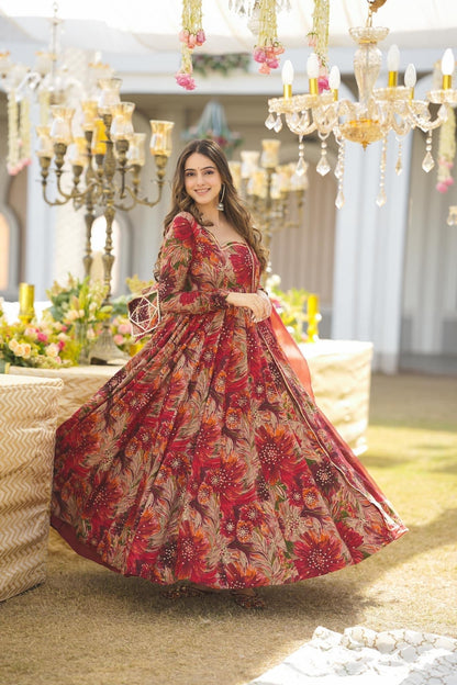 RD's Gulabi Dhaga's  Anarkali Set