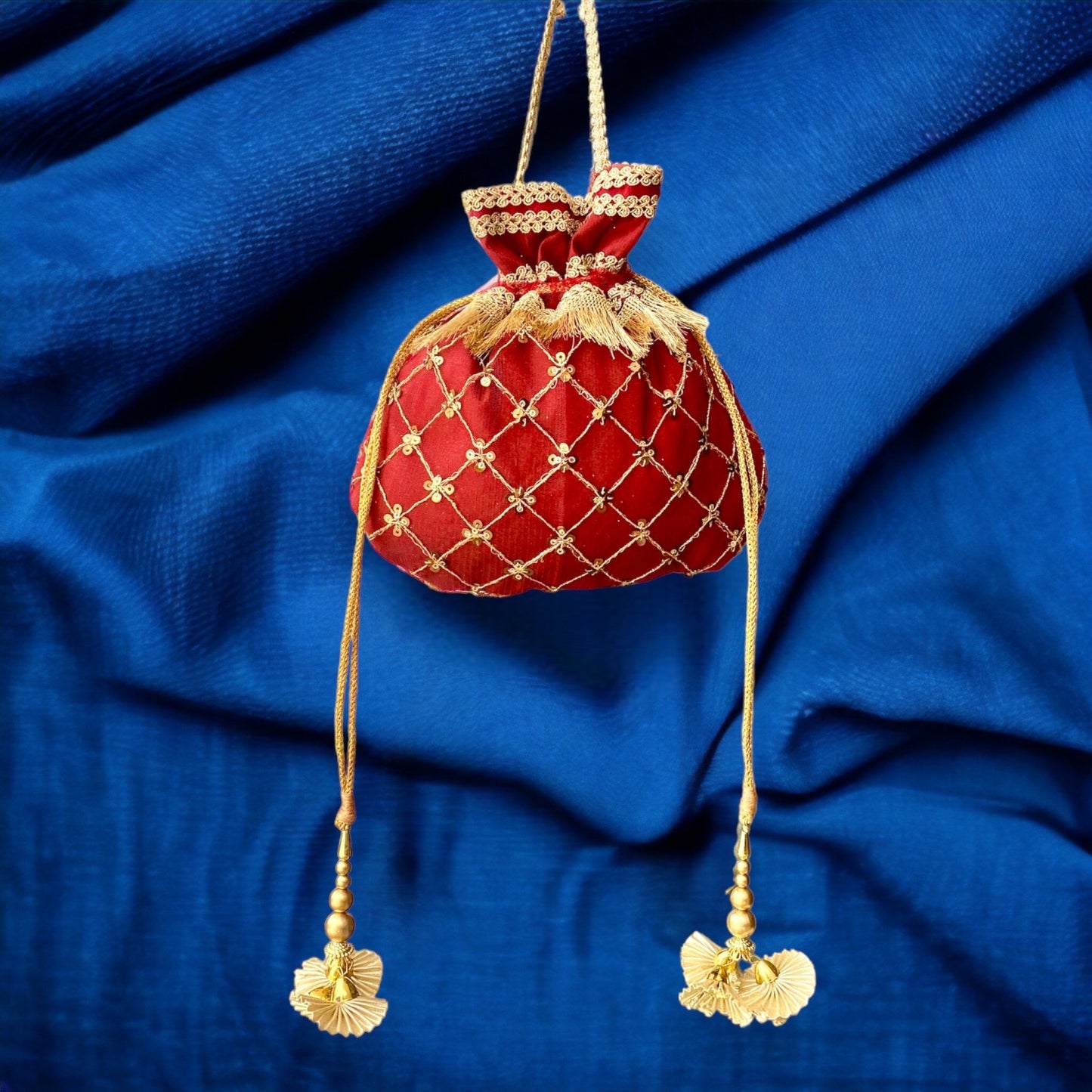 Khwaish Maroon Potli Bag