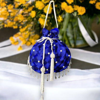 Beautiful Blue Potli bag