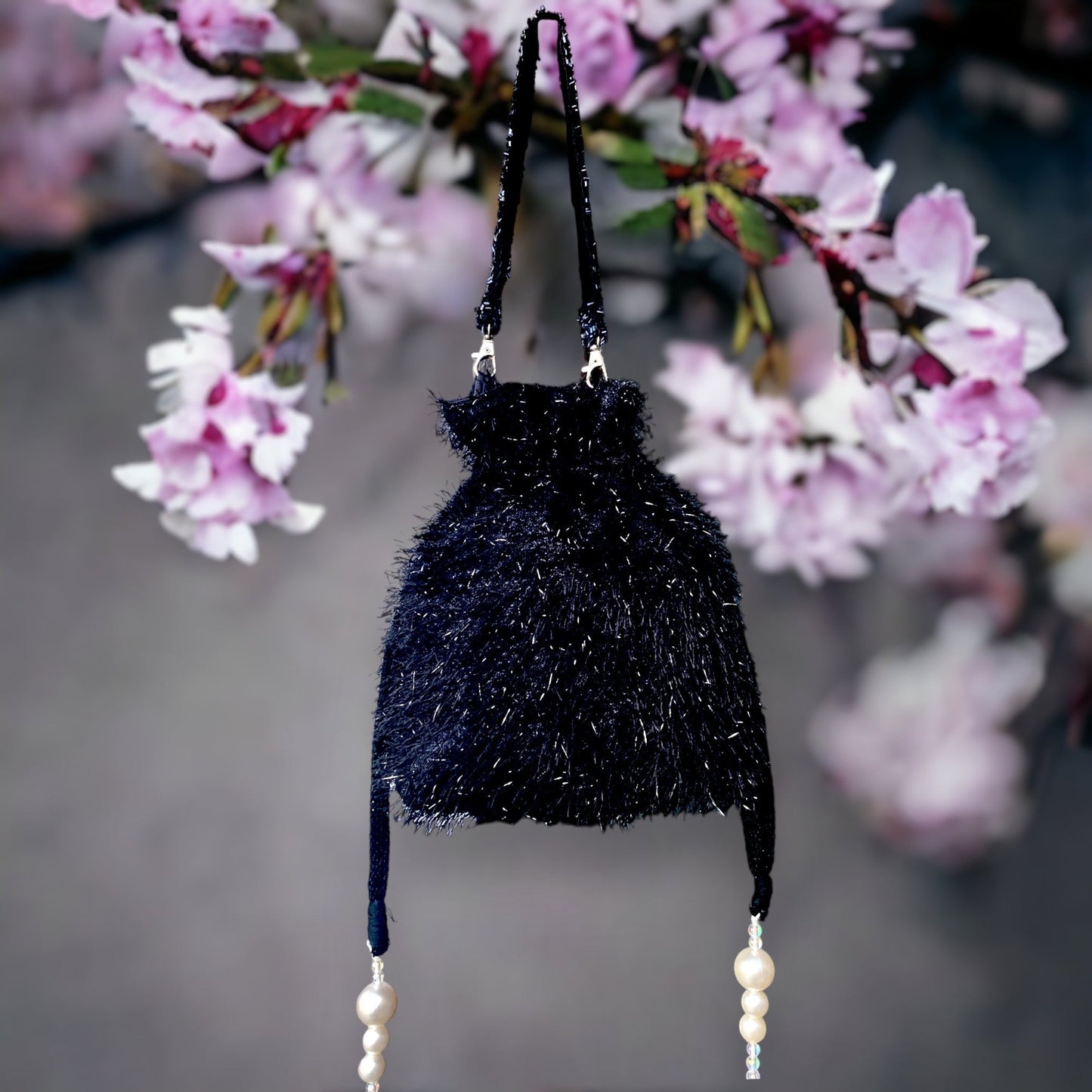 Black feather Potli Bag