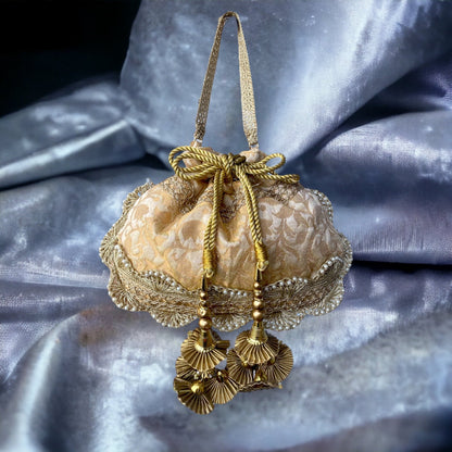 Vintage Golden Potli bag