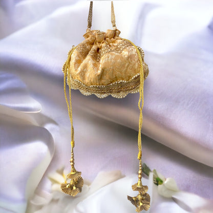 Vintage Golden Potli bag