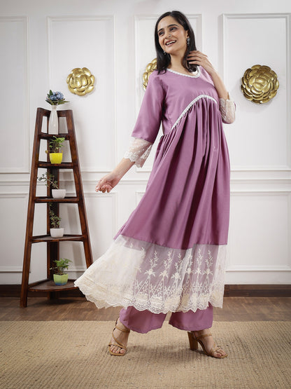 Chikankari Alia Cut Dress