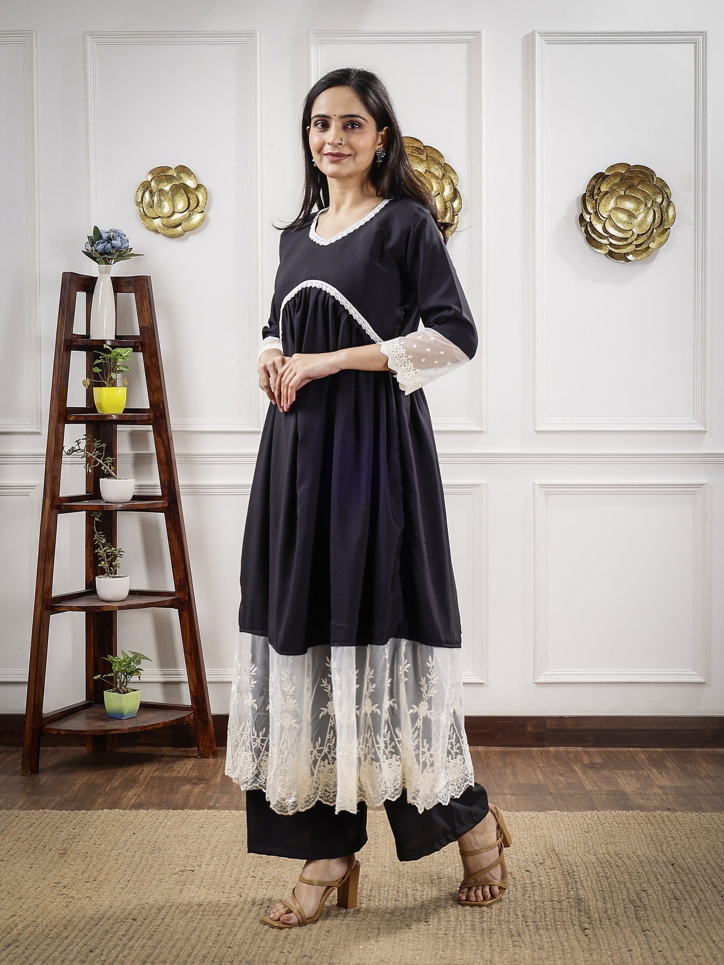 Chikankari Alia Cut Dress