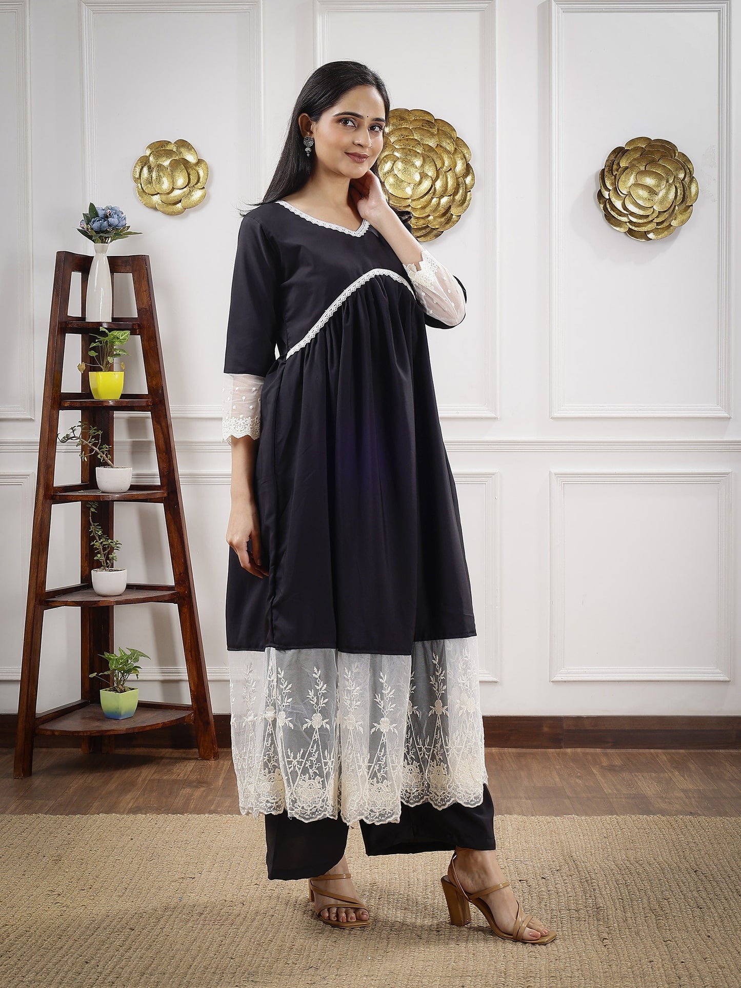 Chikankari Alia Cut Dress