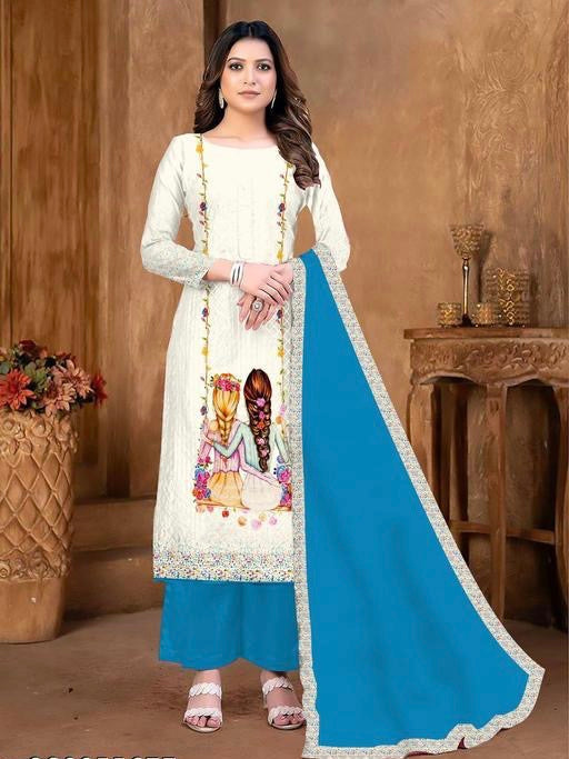 Sathiya Muslin Suit(5 color Option)