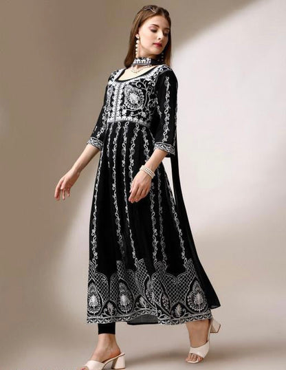 Kurta with designer dupatta