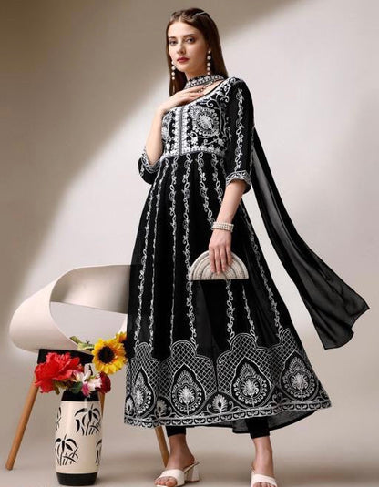 Kurta with designer dupatta