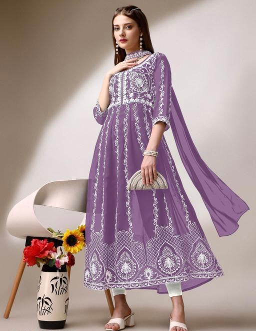 Kurta with designer dupatta